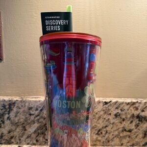 Starbucks Discovery Series BOSTON Tumbler with Straw NWT
